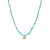 Rays of Light Necklace Turquoise Gold