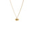 Rays of Light Mini Necklace Emerald Solid Gold