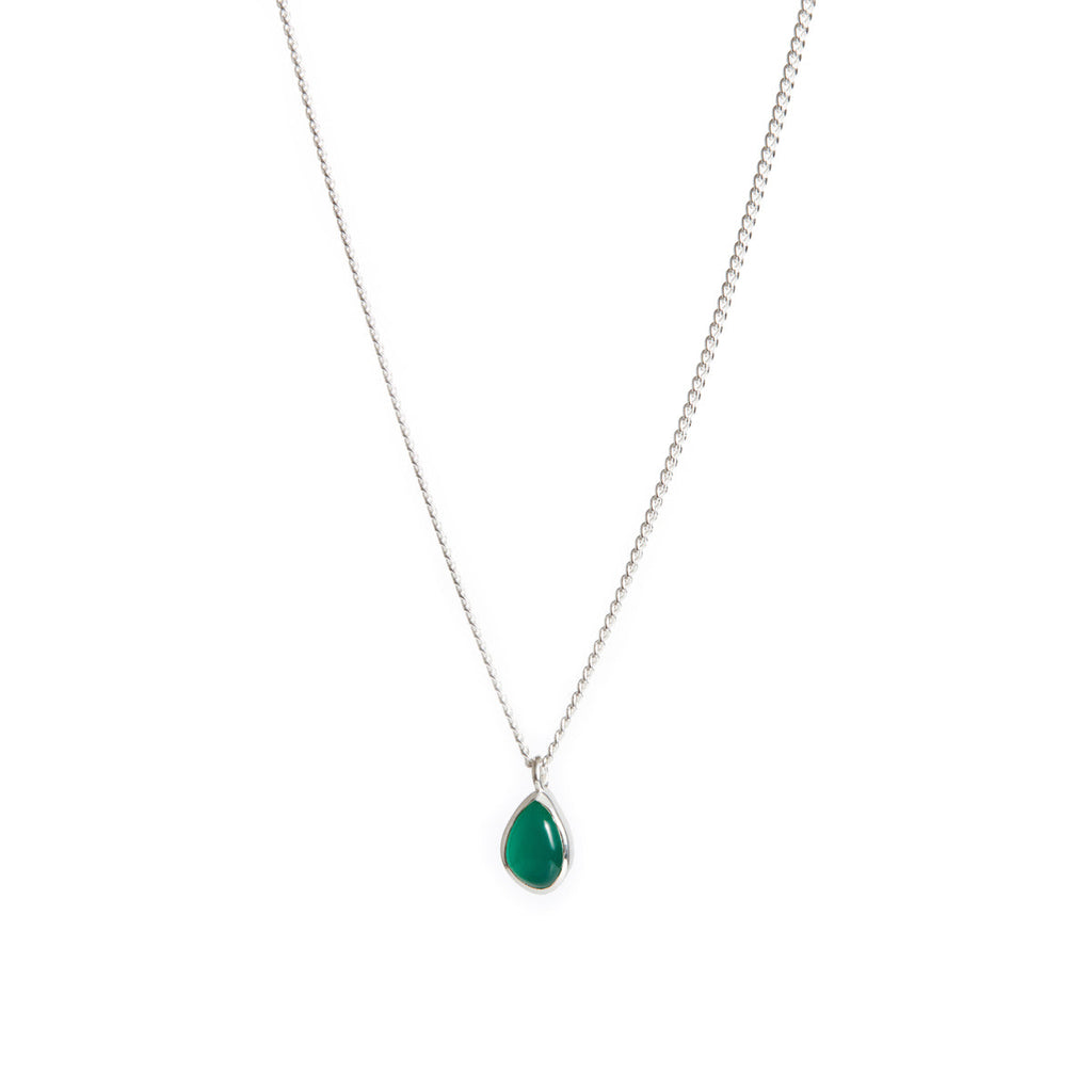 Apollo Necklace Onyx Silver