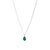 Apollo Necklace Green Onyx Silver