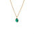 Apollo Necklace Green Onyx Solid Gold