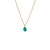 Apollo Necklace Green Onyx Solid Gold