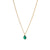 Apollo Necklace Green Onyx Gold