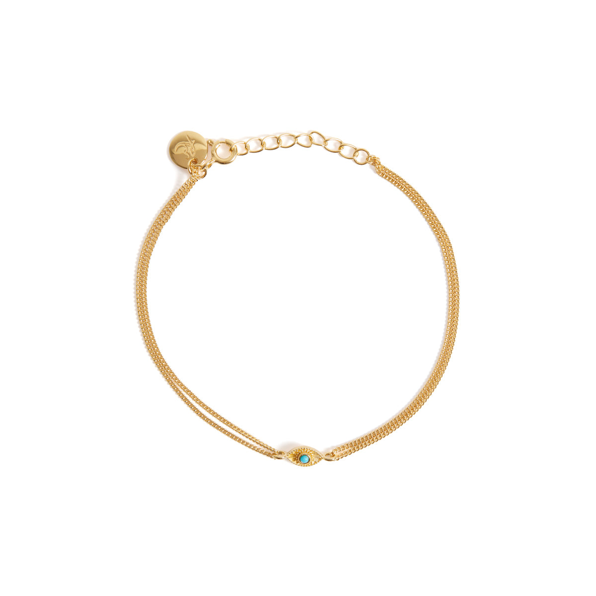 Rays of Light Mini Bracelet Turquoise Gold