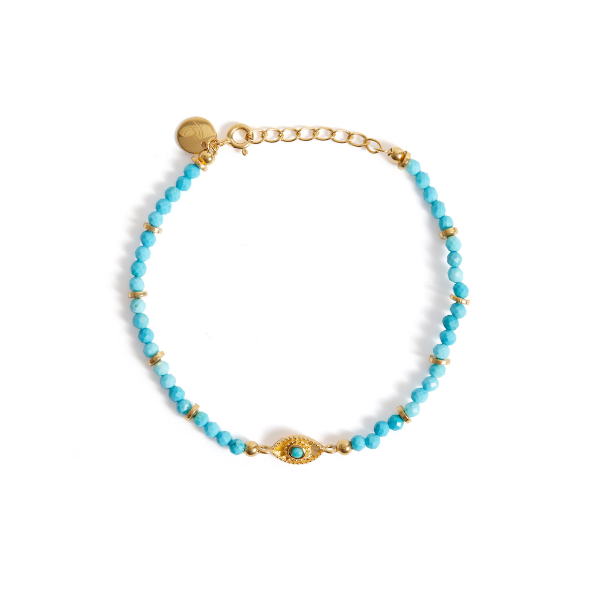 Rays of Light Bracelet Turquoise Gold