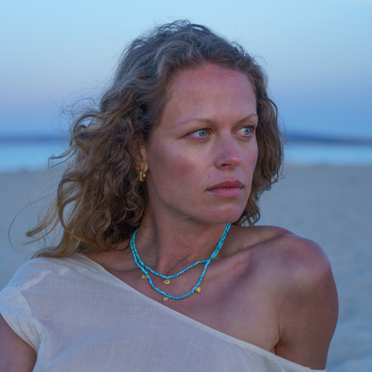 Ishtar Necklace Turquoise Gold