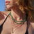 Ishtar Necklace Green Onyx Gold