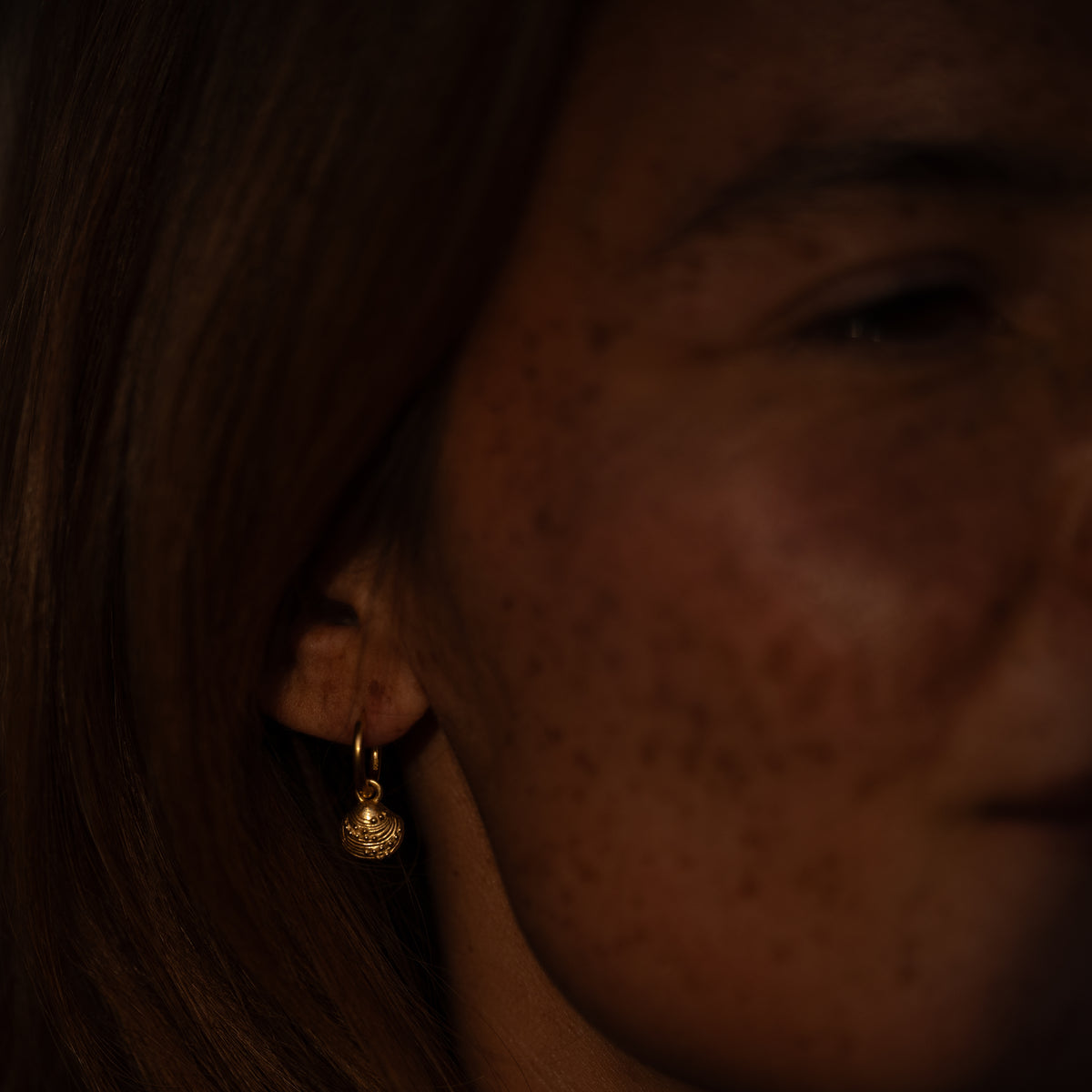 Calypso Mini Hoop Earrings Solid Gold