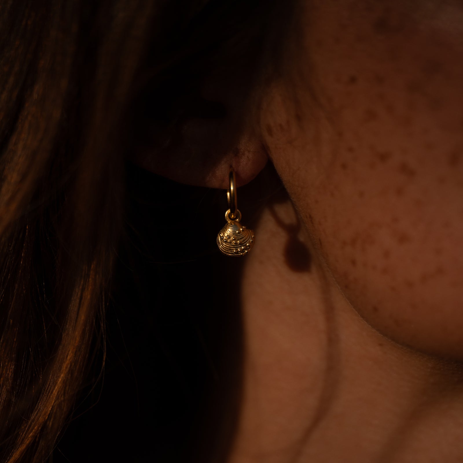 Calypso Mini Hoop Earrings Solid Gold