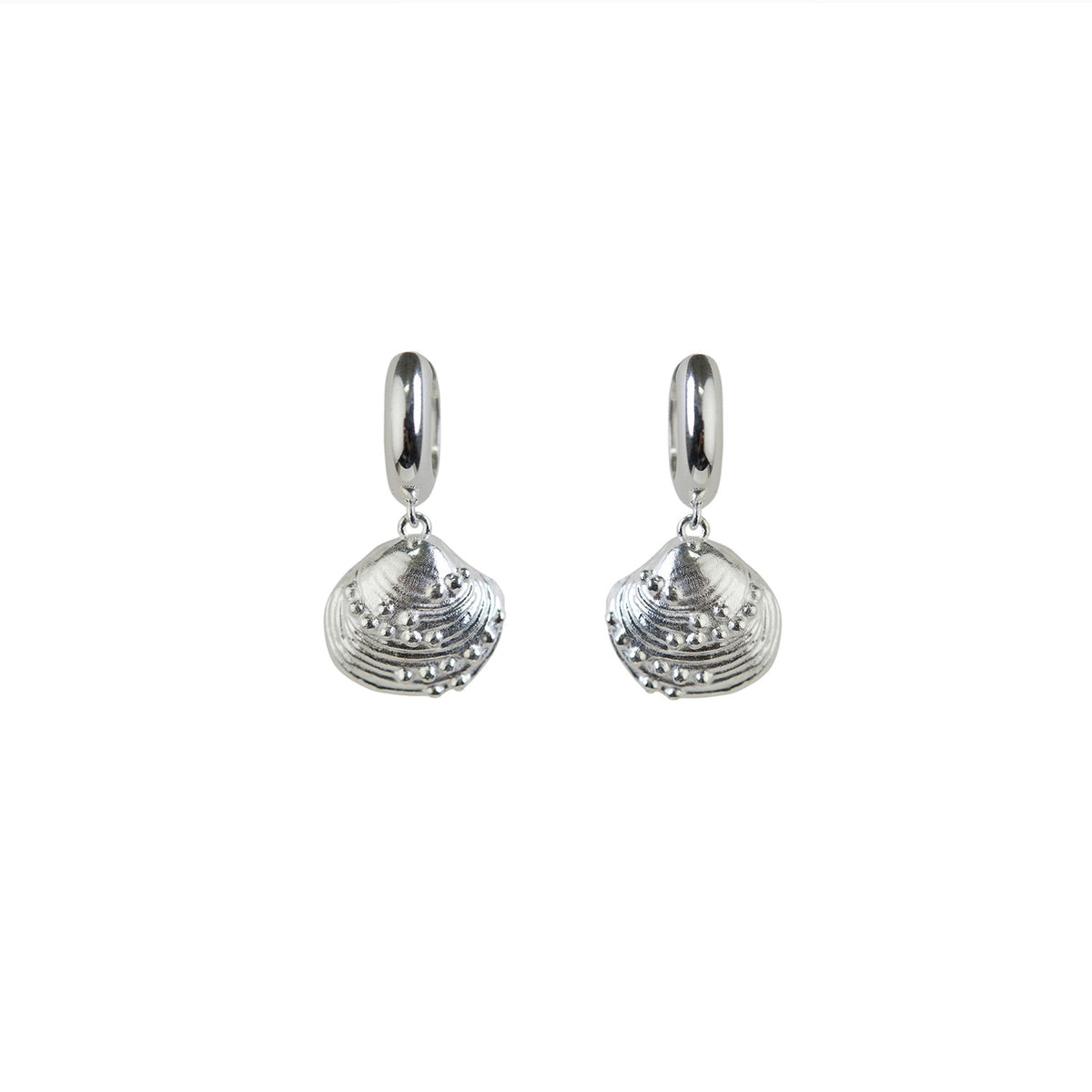 Calypso Chunky Hoop Earrings Silver