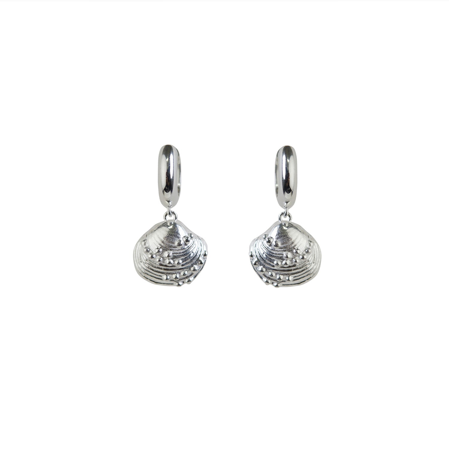 Calypso Chunky Hoop Earrings Silver