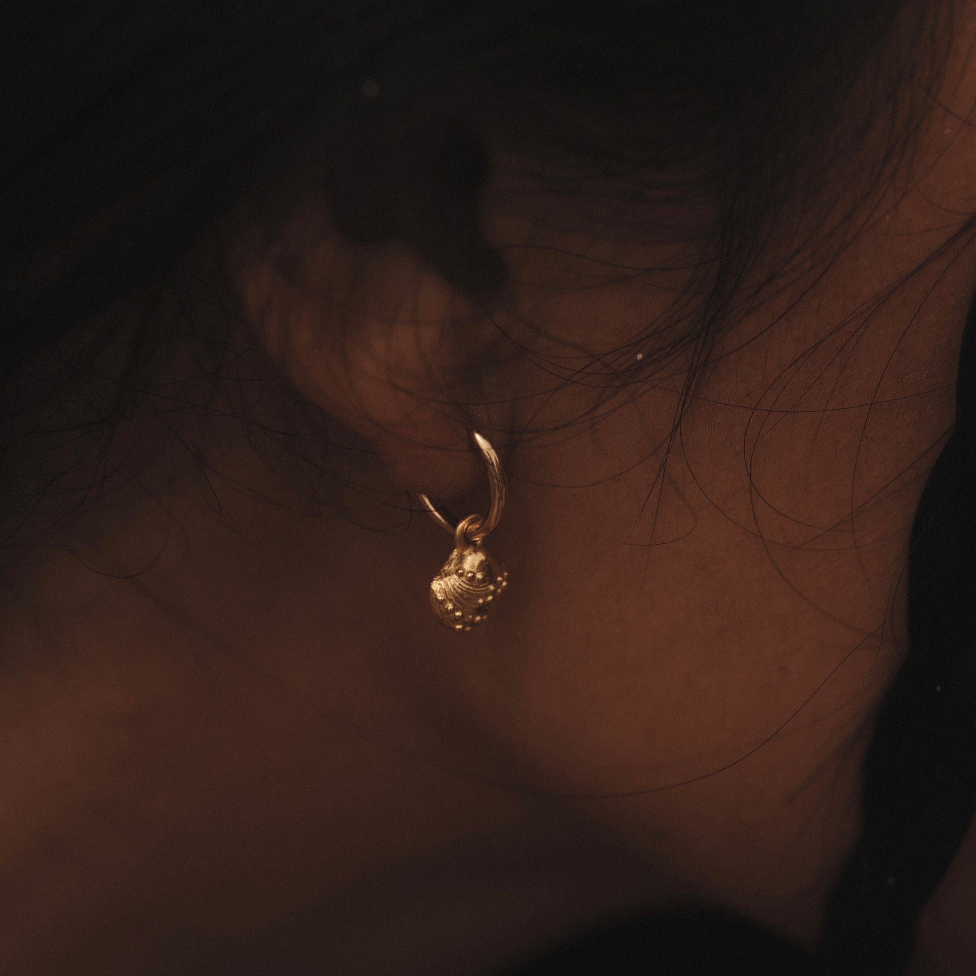 Calypso Mini Hoop Earrings Solid Gold