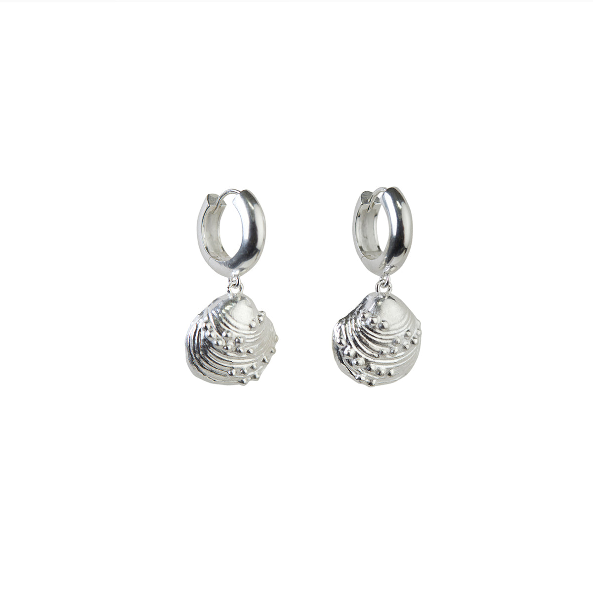Calypso Chunky Hoop Earrings Silver