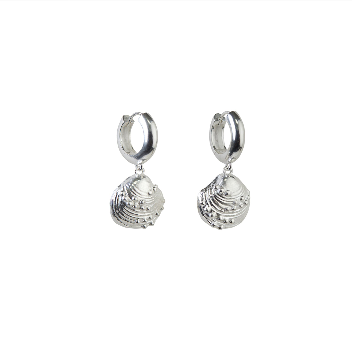 Calypso Chunky Hoop Earrings Silver