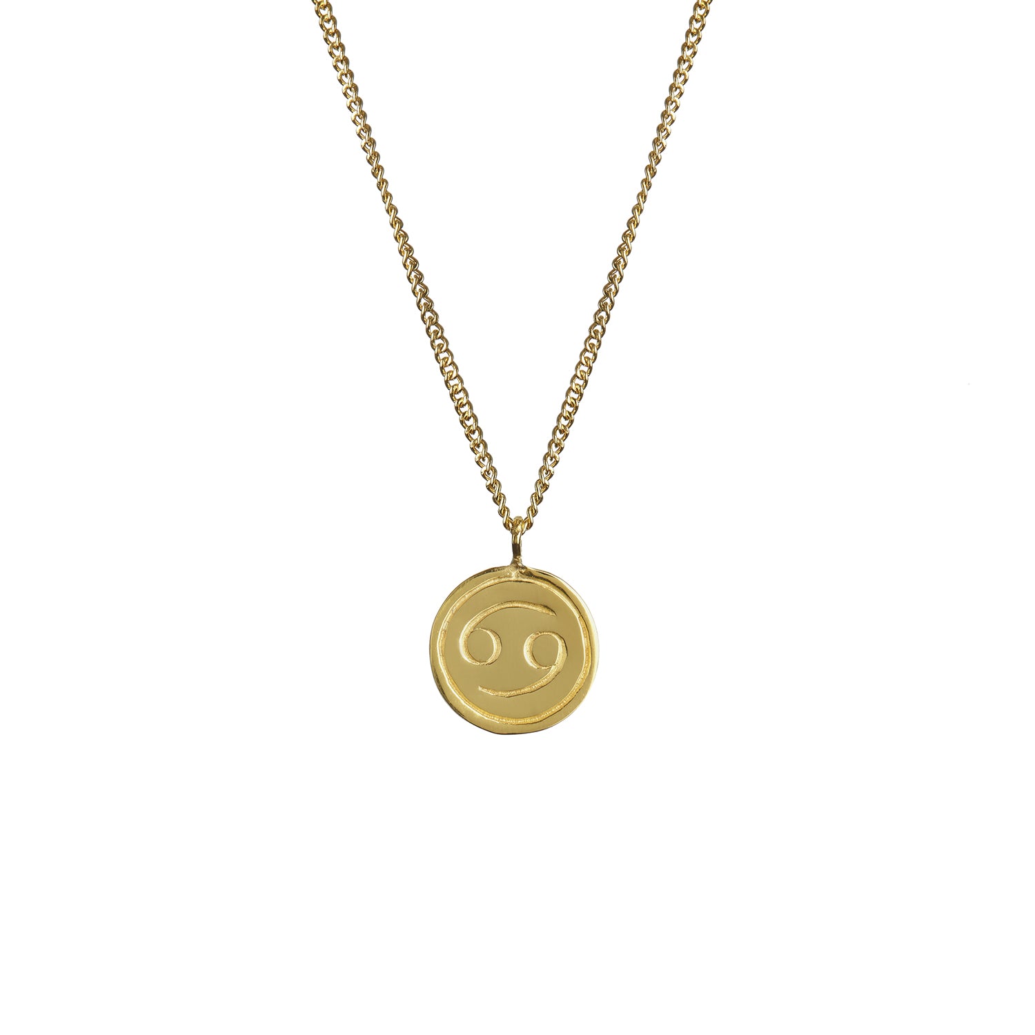 Zodiac Pendant Solid Gold