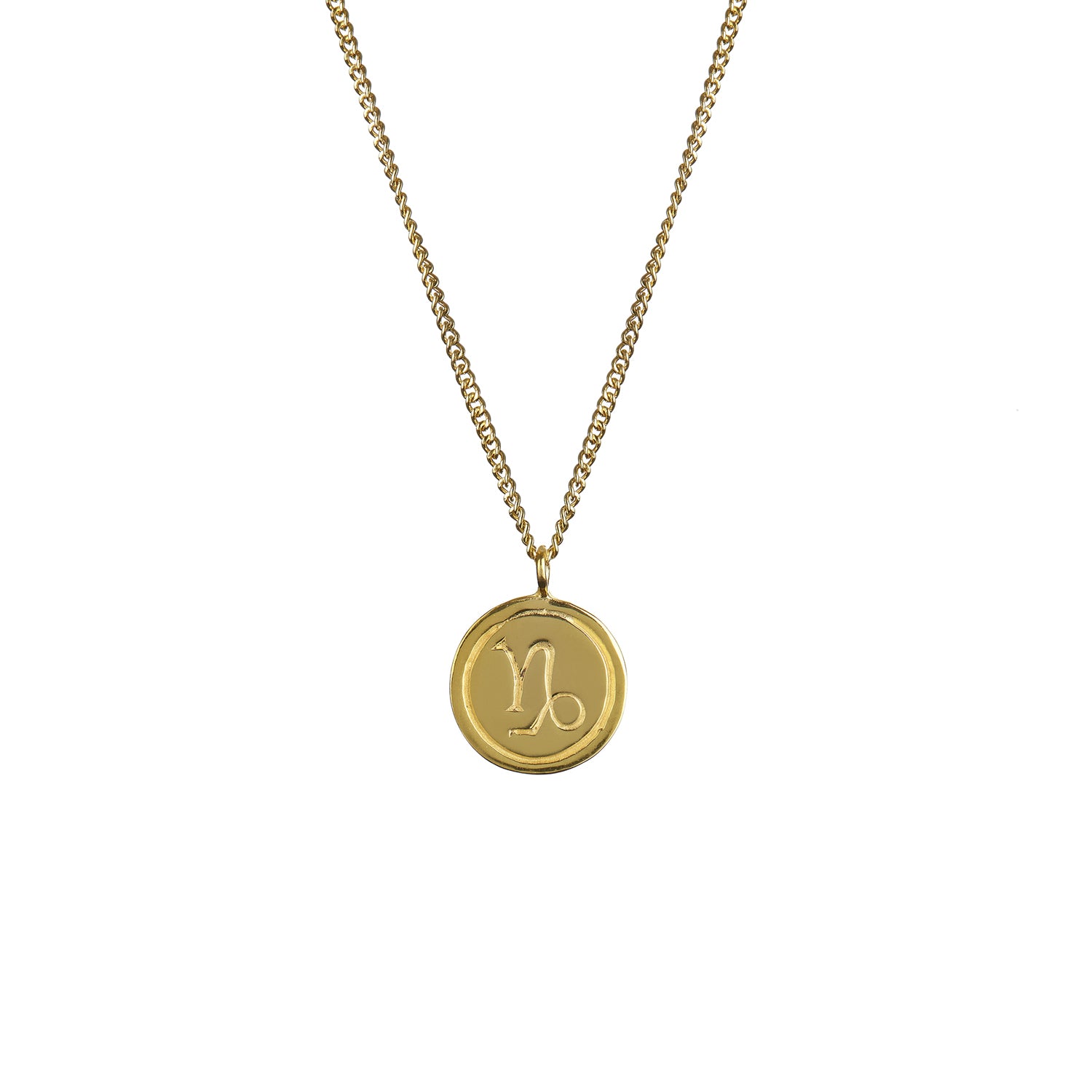 Zodiac Pendant Solid Gold