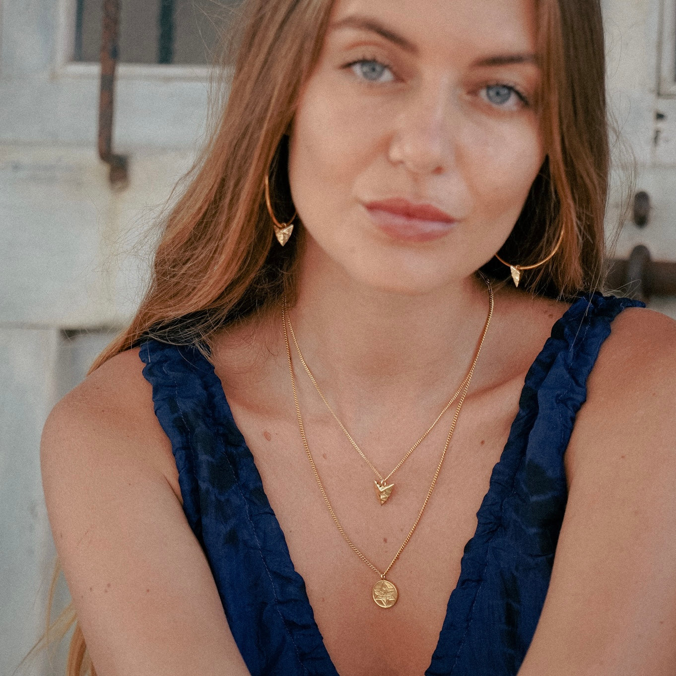 Modern Primitive Mini Necklace Solid Gold