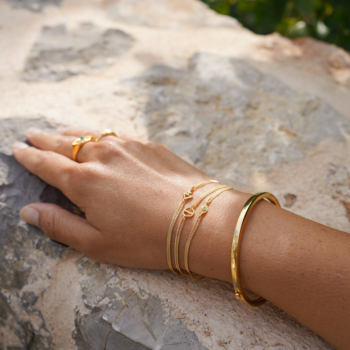 Four Elements Bangle Gold