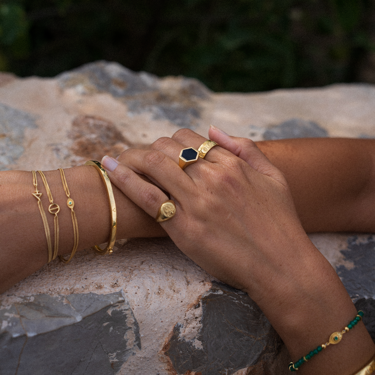 Four Elements Bangle Gold