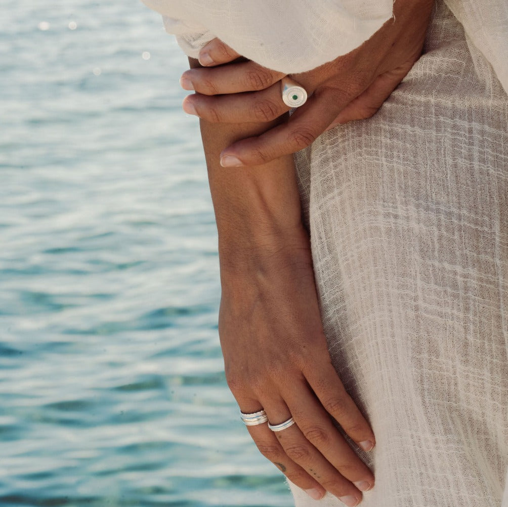 Galatea Slim Band Ring Silver