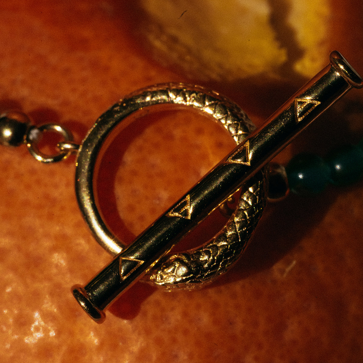 Ouroboros Chain Bracelet Gold