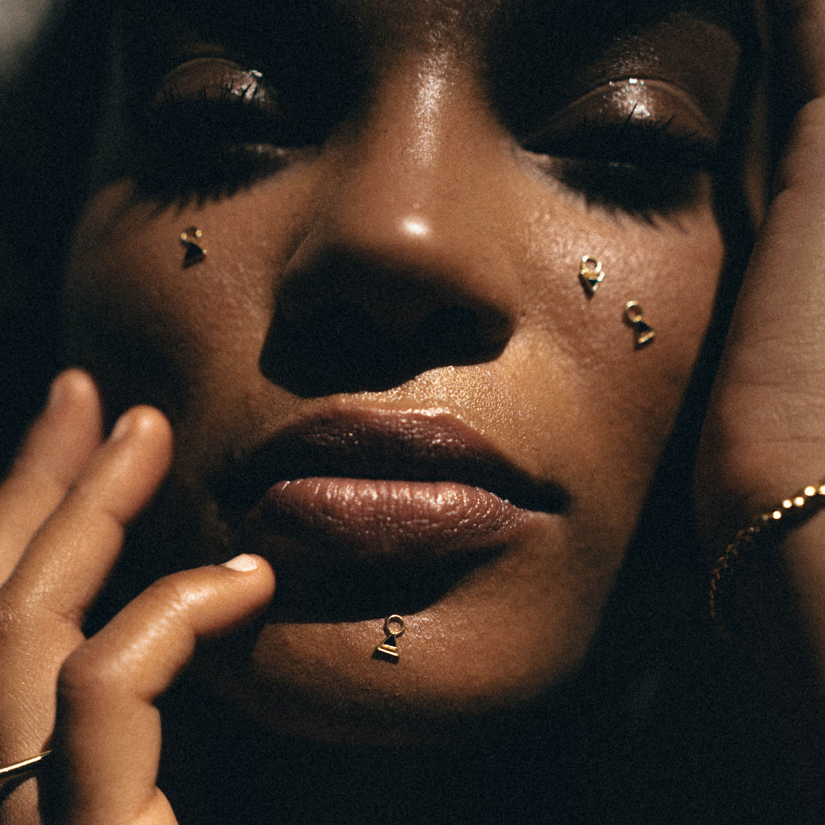 Four Elements Enamel Mini Hoop Earrings Gold