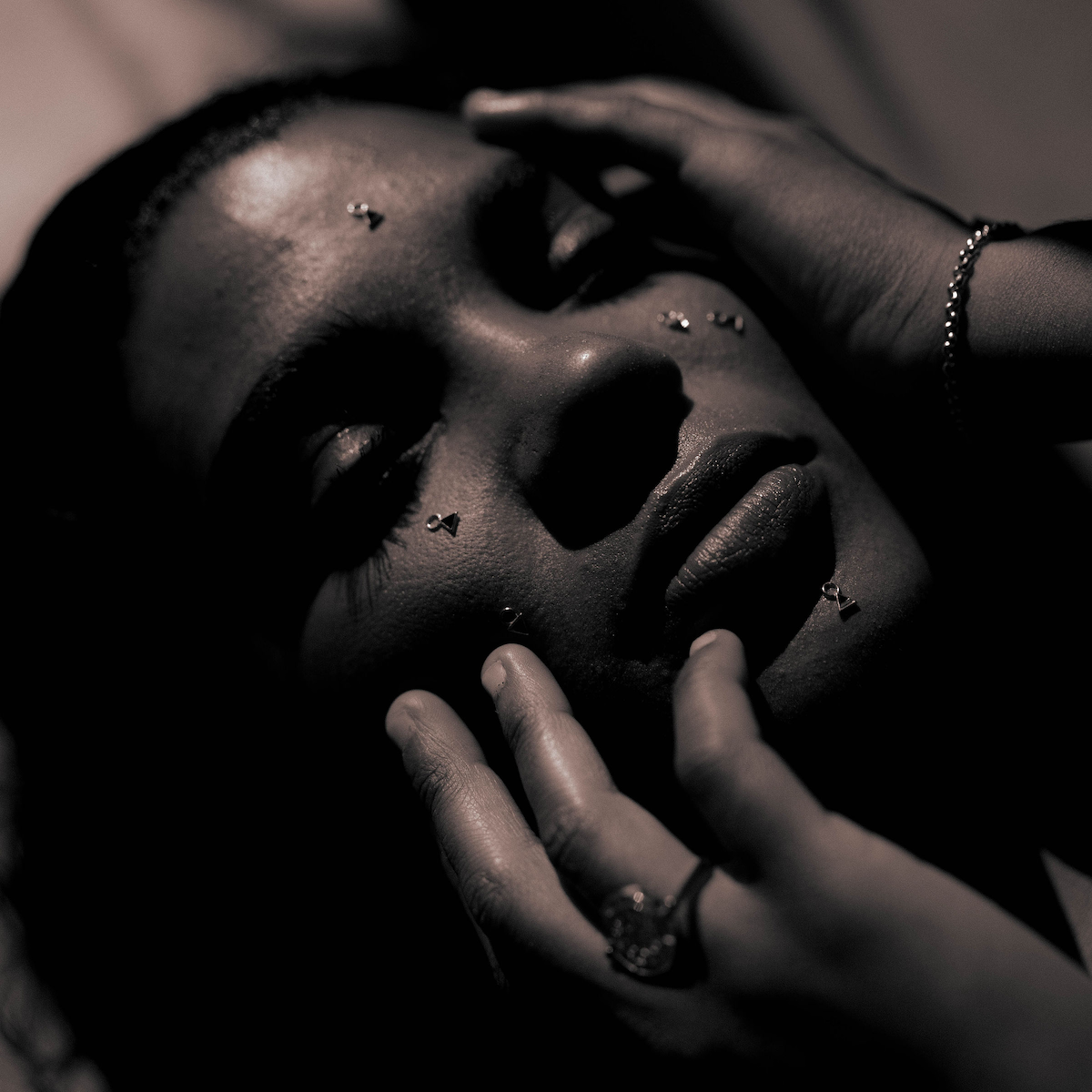 Four Elements Enamel Mini Hoop Earrings Silver