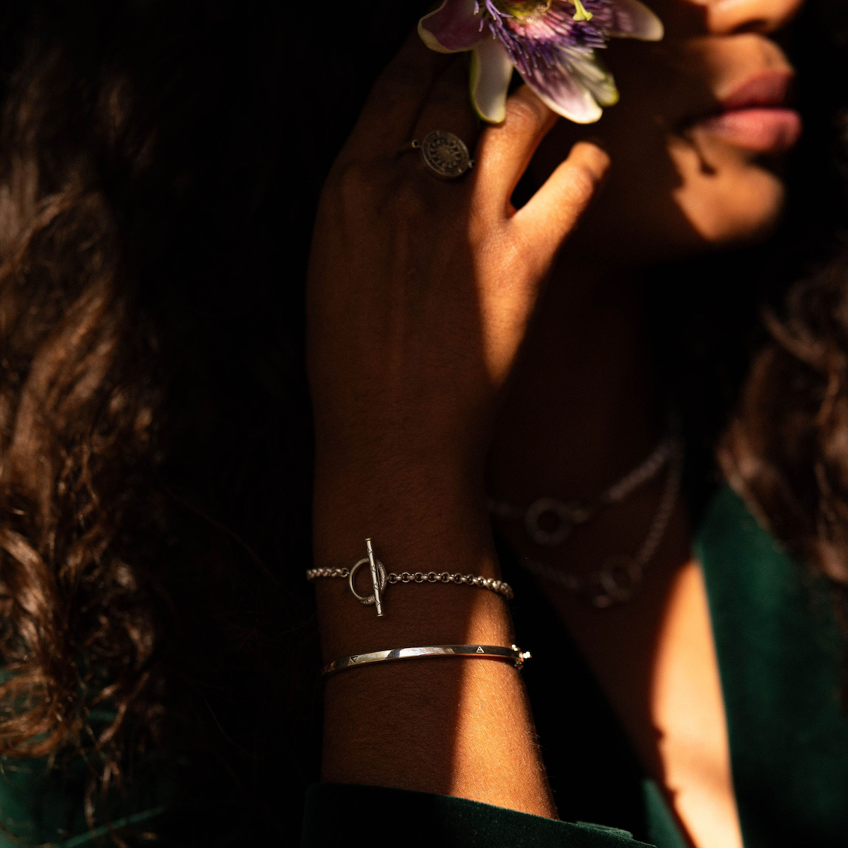 Ouroboros Chain Bracelet Silver