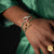 Ouroboros Onyx Bracelet Silver