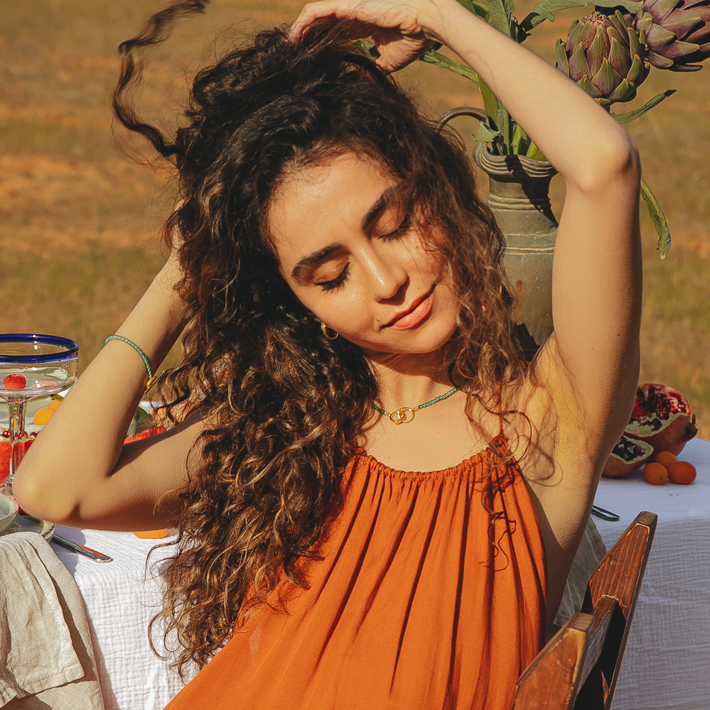 Ouroboros Onyx Necklace Gold