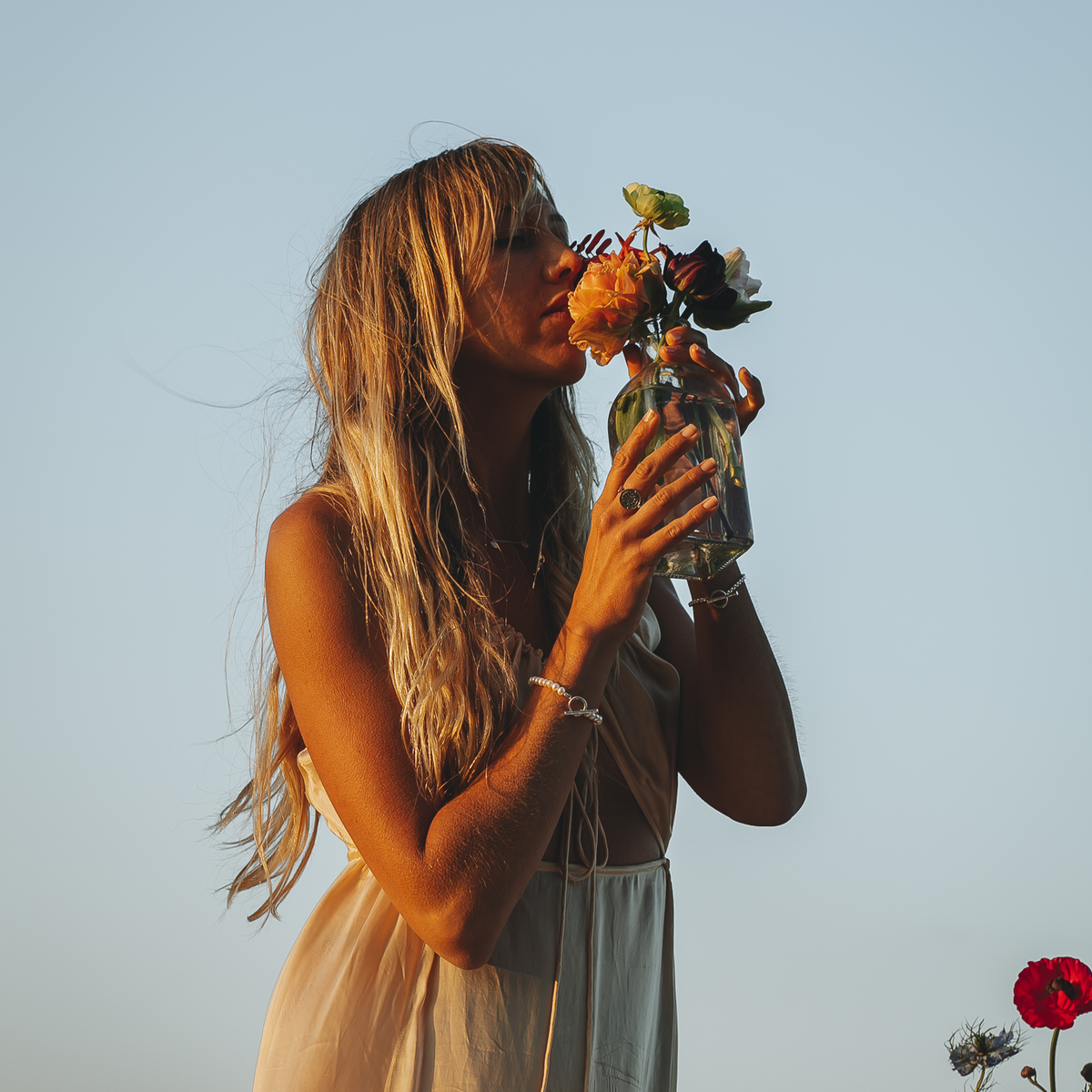 Ouroboros Pearl Bracelet Silver