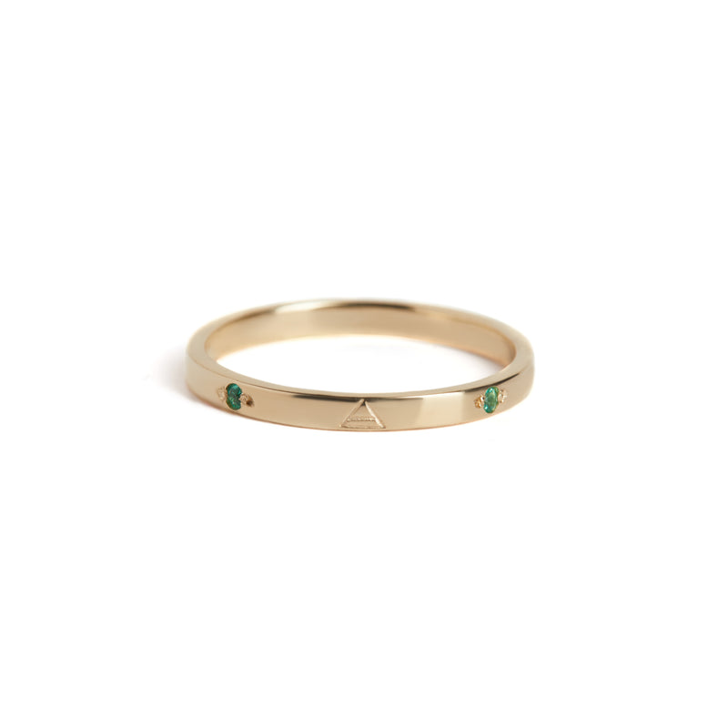 Four Elements Ring Solid Gold