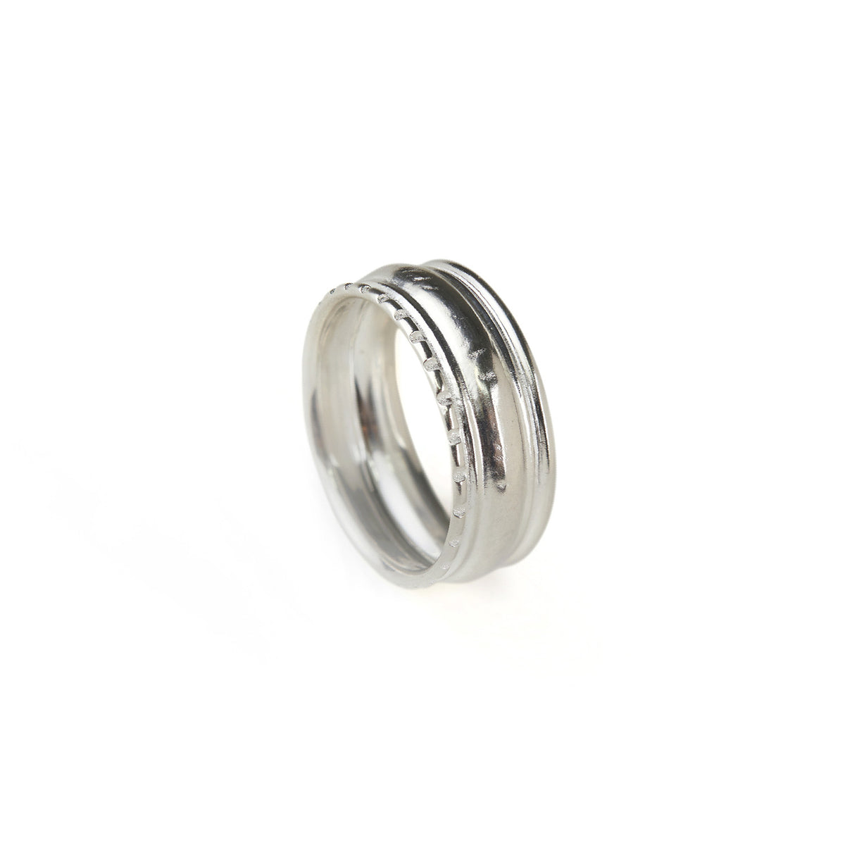 Galatea Wide Band Ring Silver