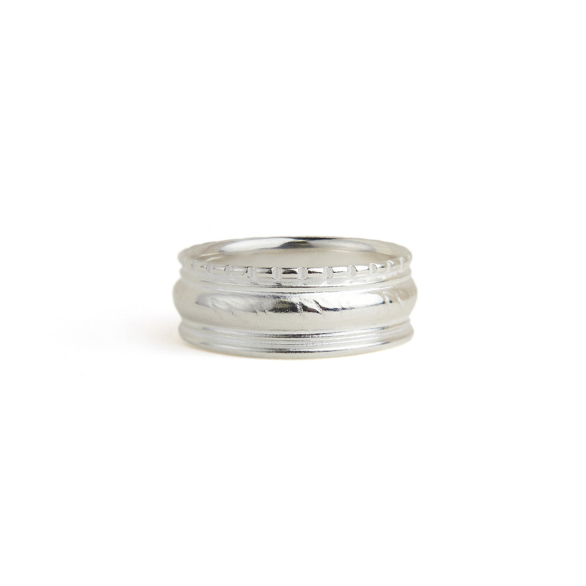 Galatea Wide Band Ring Silver