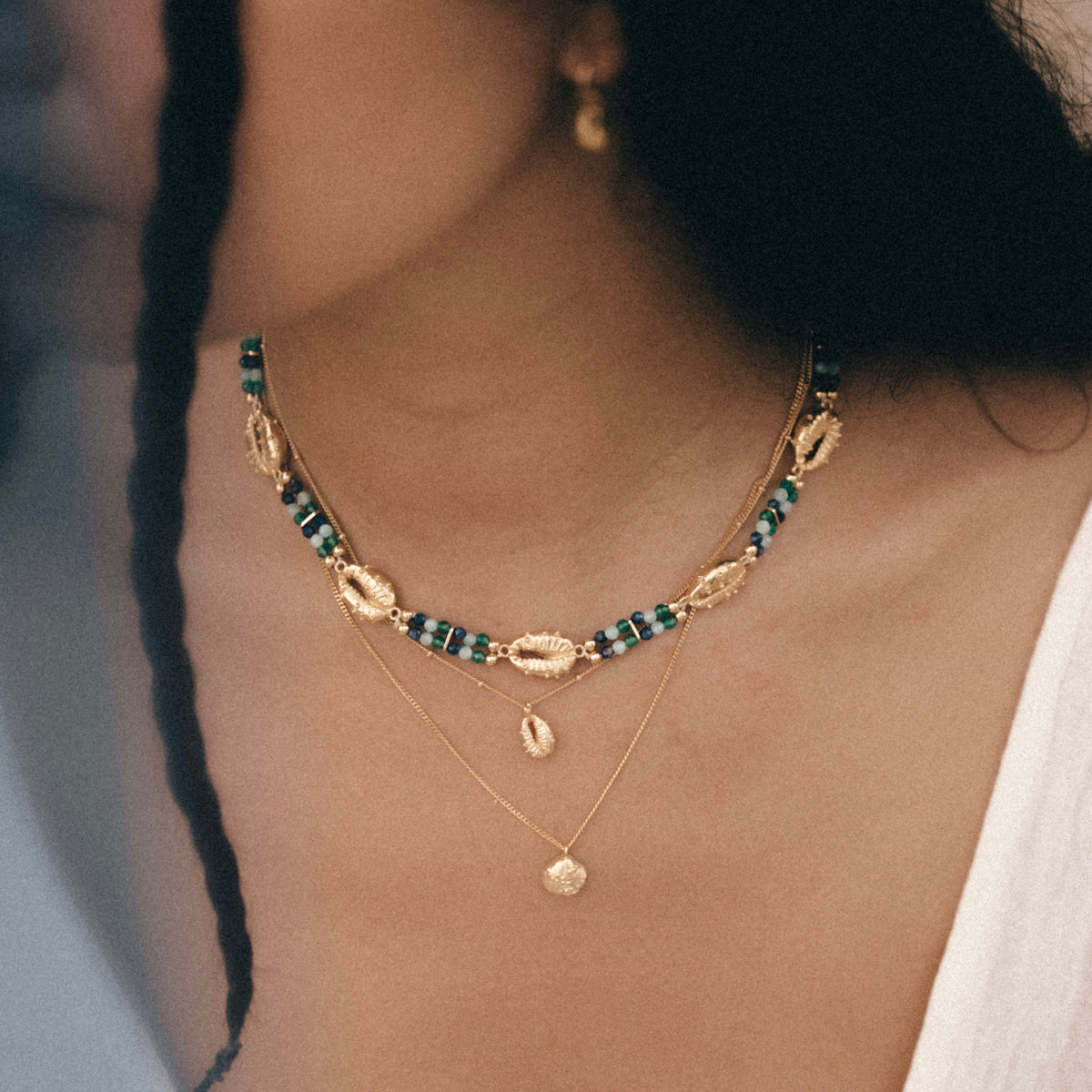Calypso Mini Necklace Solid Gold