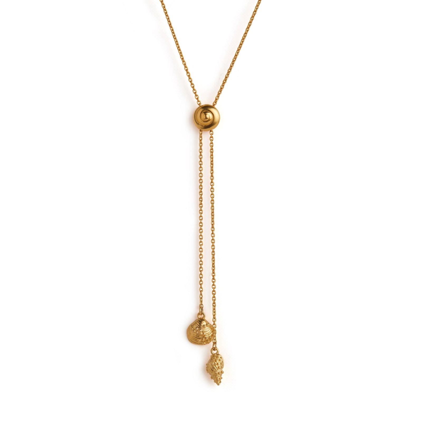 Inanna Spiral Bolero Necklace Gold