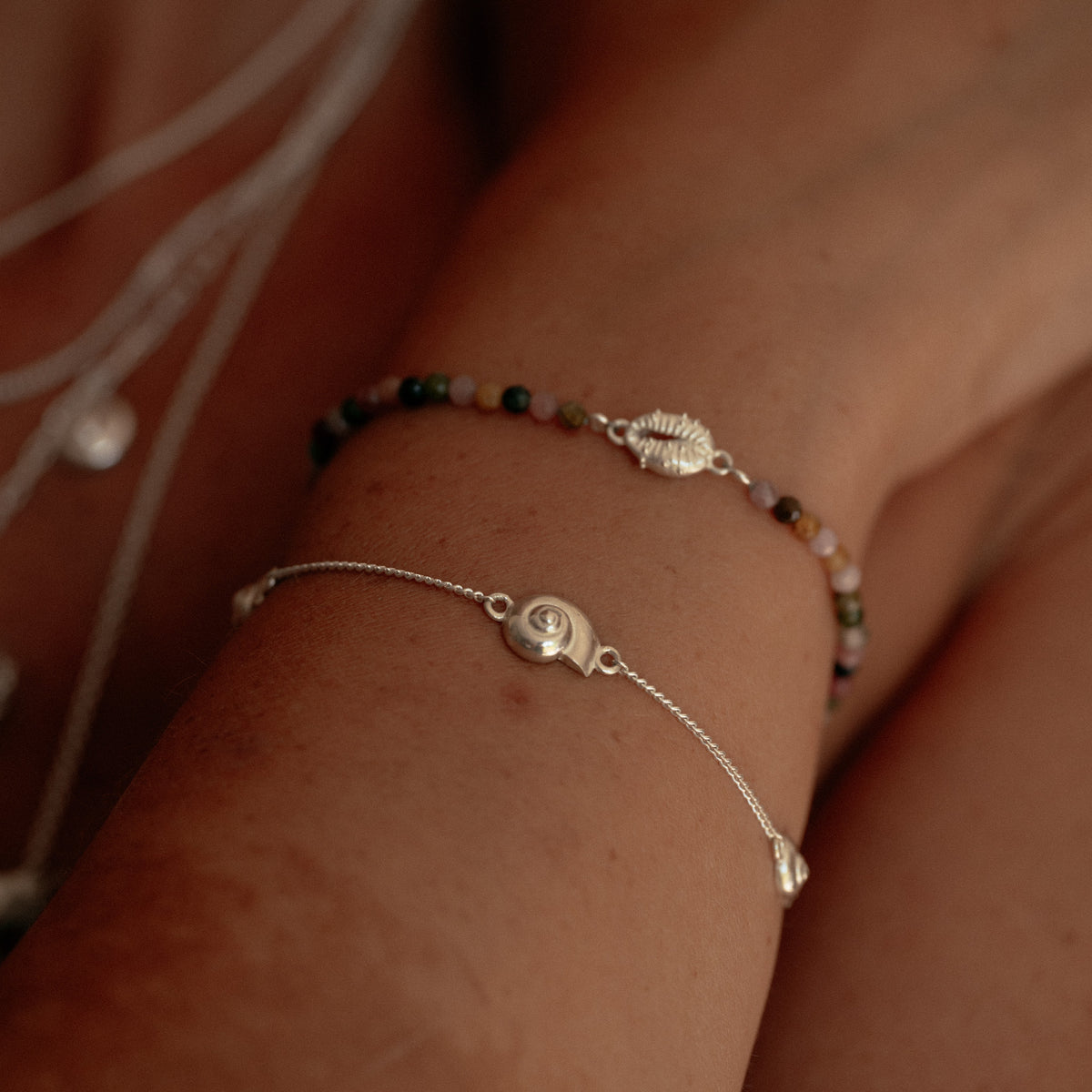 Aphrodite Mini Tourmaline Bracelet Silver