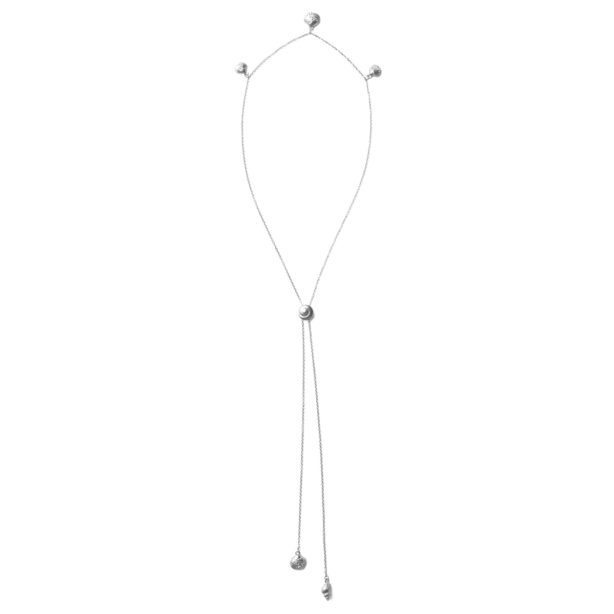 Inanna Spiral Bolero Necklace Silver