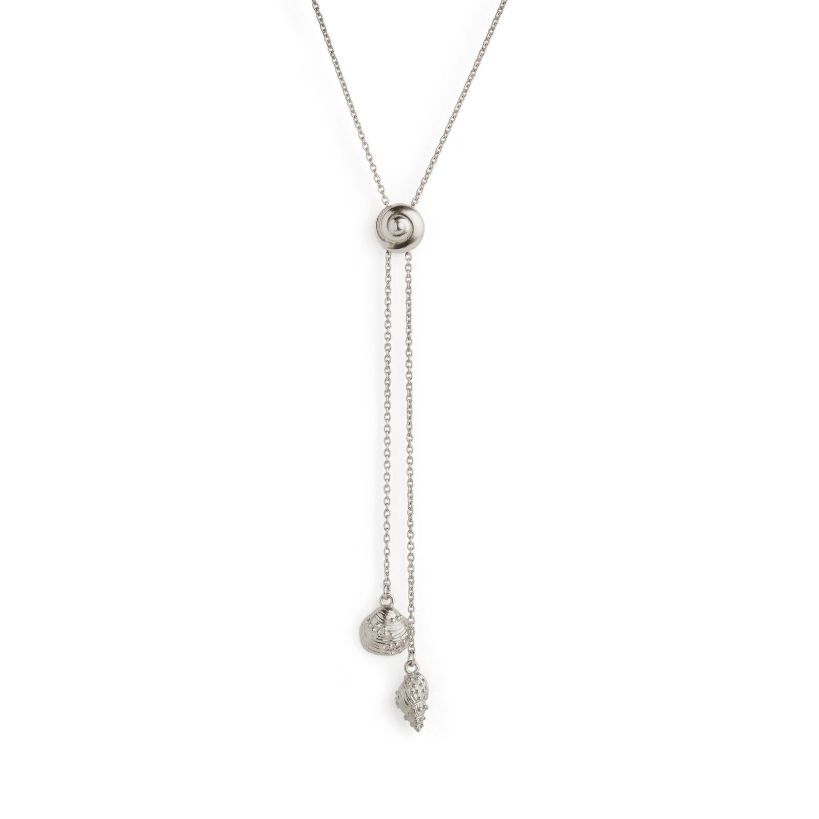 Inanna Spiral Bolero Necklace Silver
