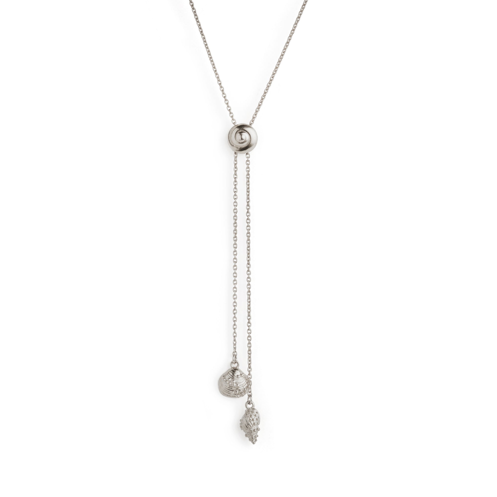 Inanna Spiral Bolero Necklace Silver