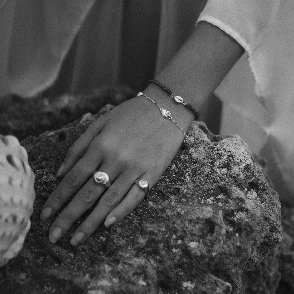 Inanna Spiral Fine Bracelet Silver