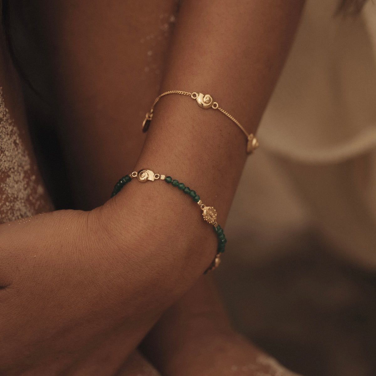 Inanna Spiral Fine Bracelet Gold