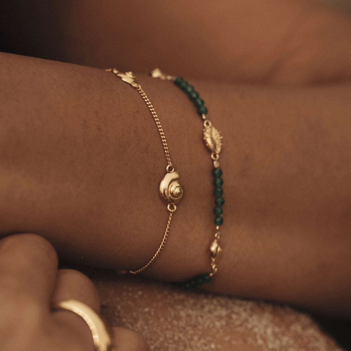 Inanna Spiral Fine Bracelet Gold