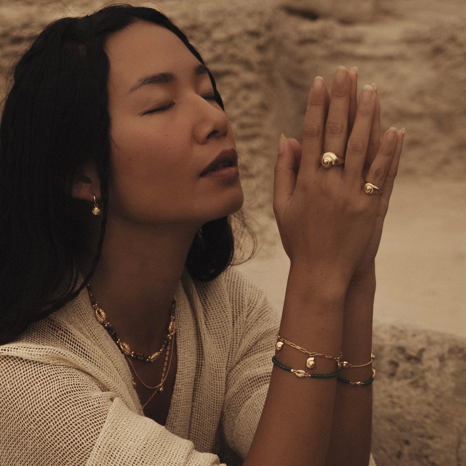 Inanna Spiral Ring Gold