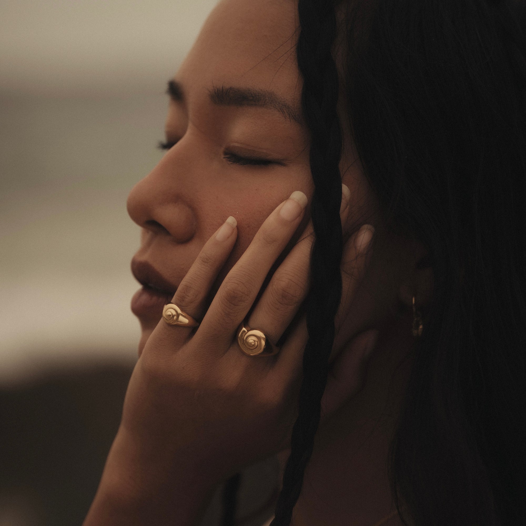 Inanna Spiral Ring Gold