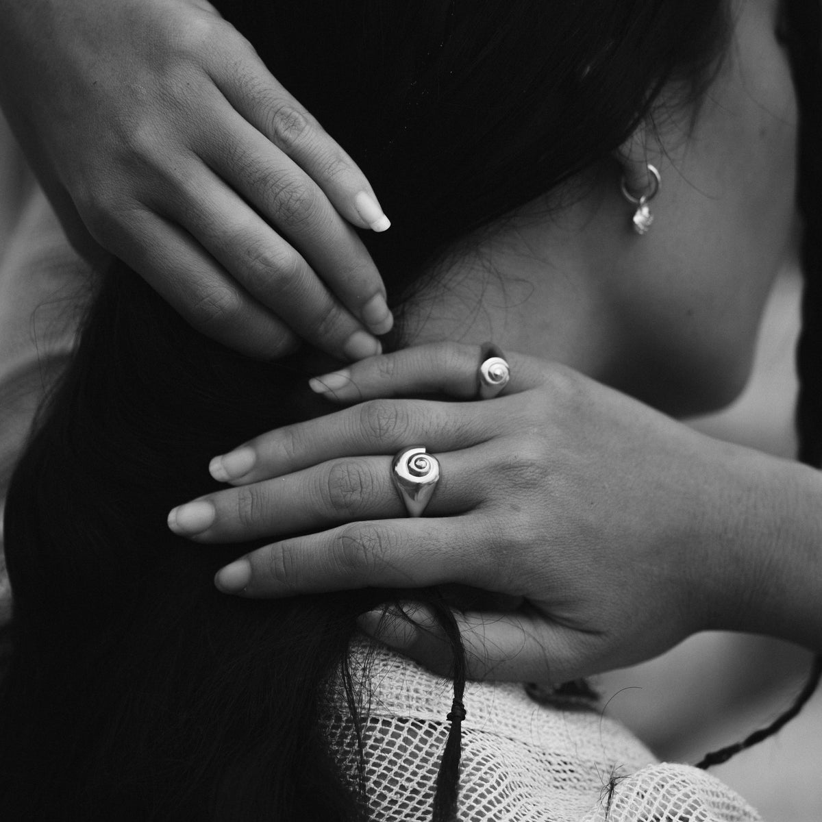 Inanna Spiral Ring Silver