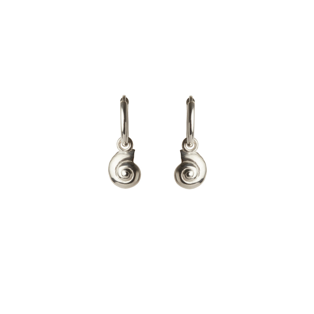 Inanna Spiral Mini Hoop Earrings