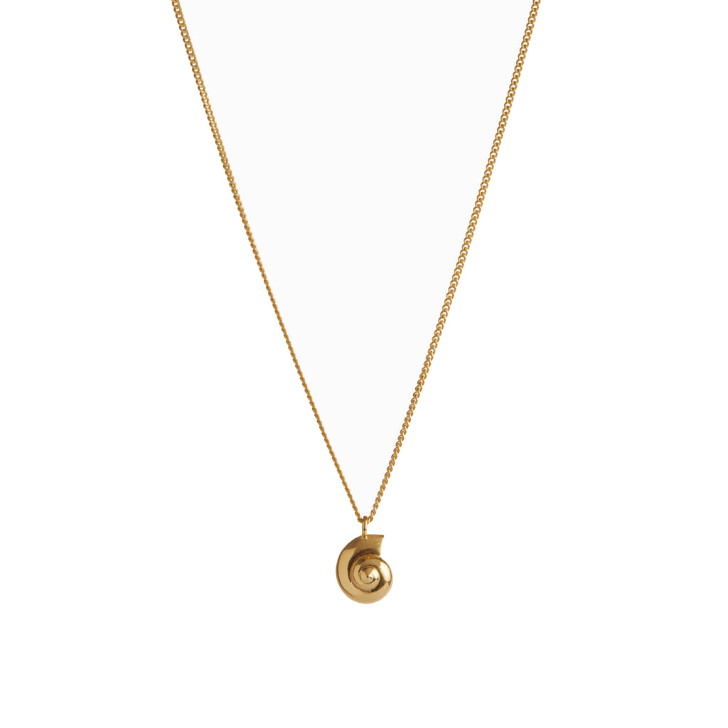 Inanna Spiral Mini Necklace Solid