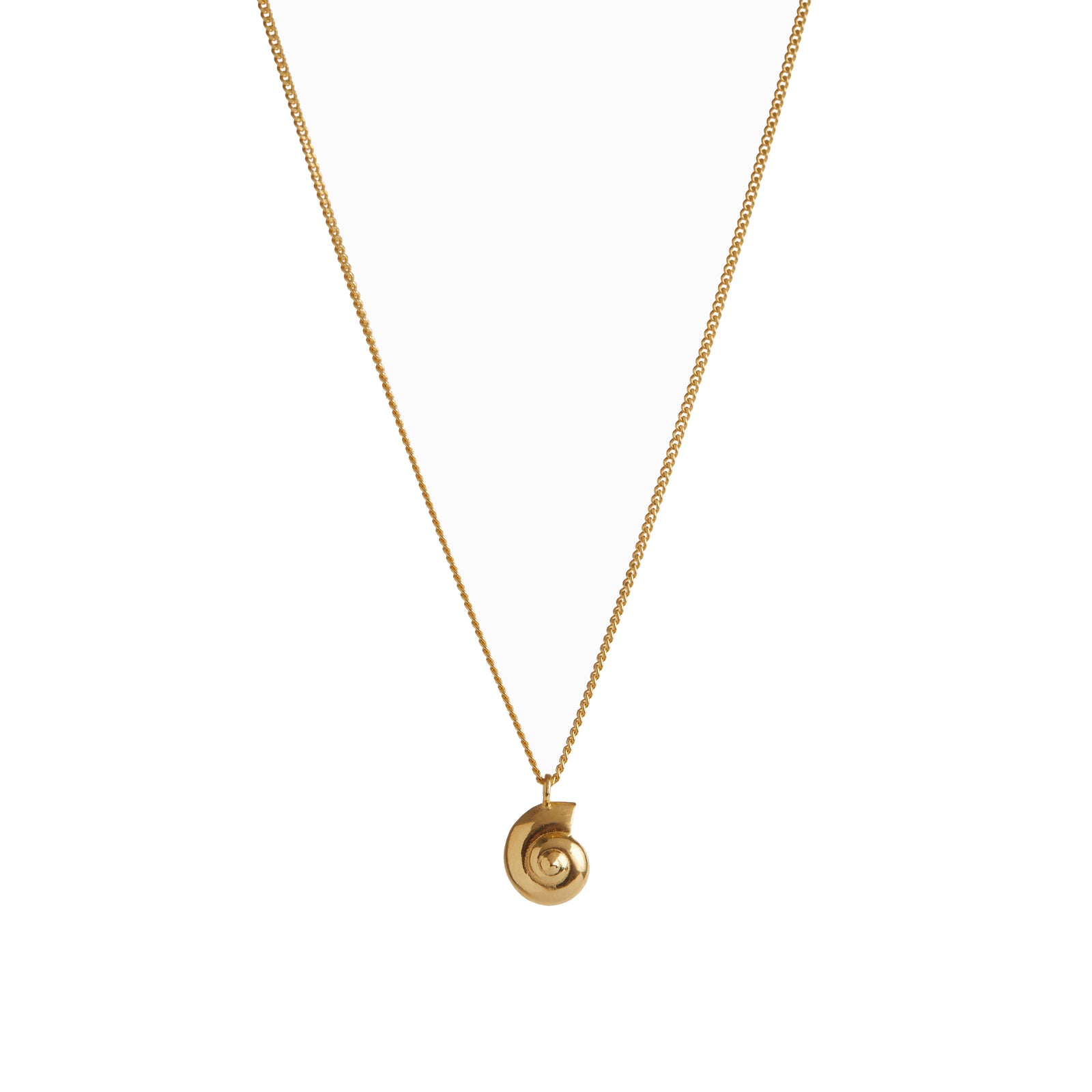 Inanna Spiral Mini Necklace Gold