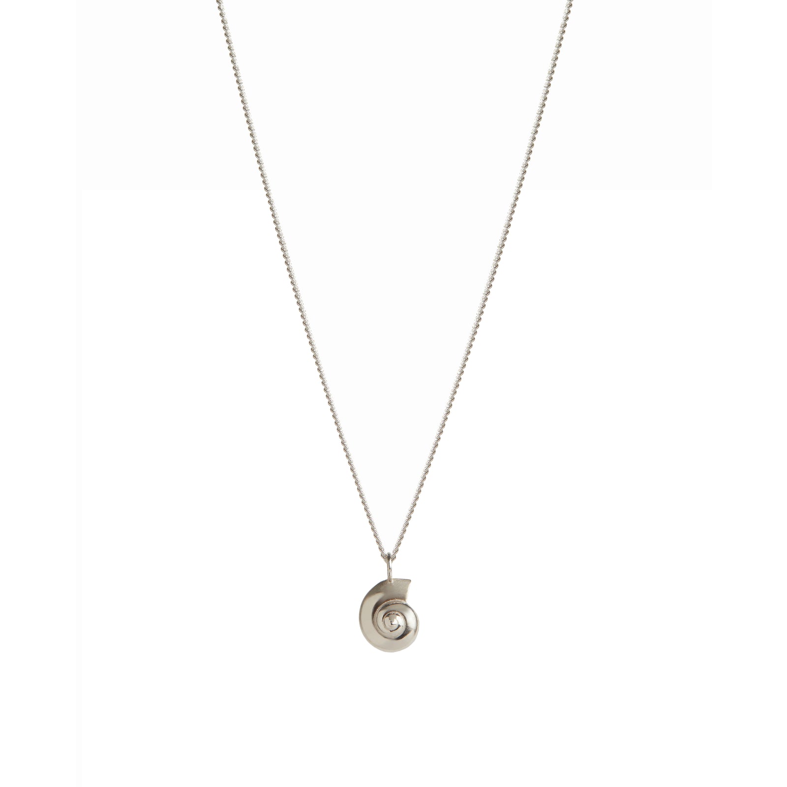 Inanna Spiral Mini Necklace Silver